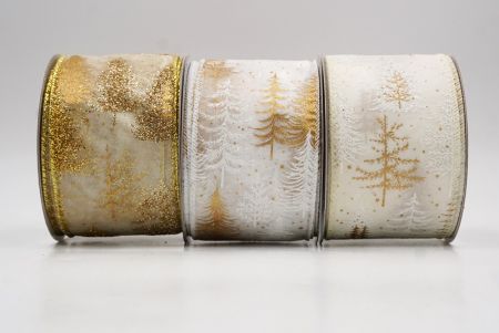 Shimmering Winter Forest Metallic Wired Ribbon_KF9868.KF9869.KF9870.KF9871 (1)